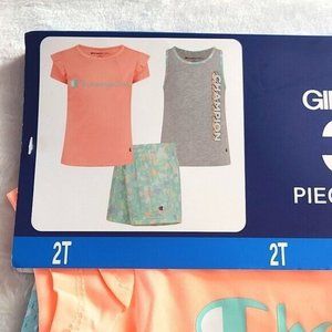 Champion 3 Piece Active Girls Set 2T Nwt.